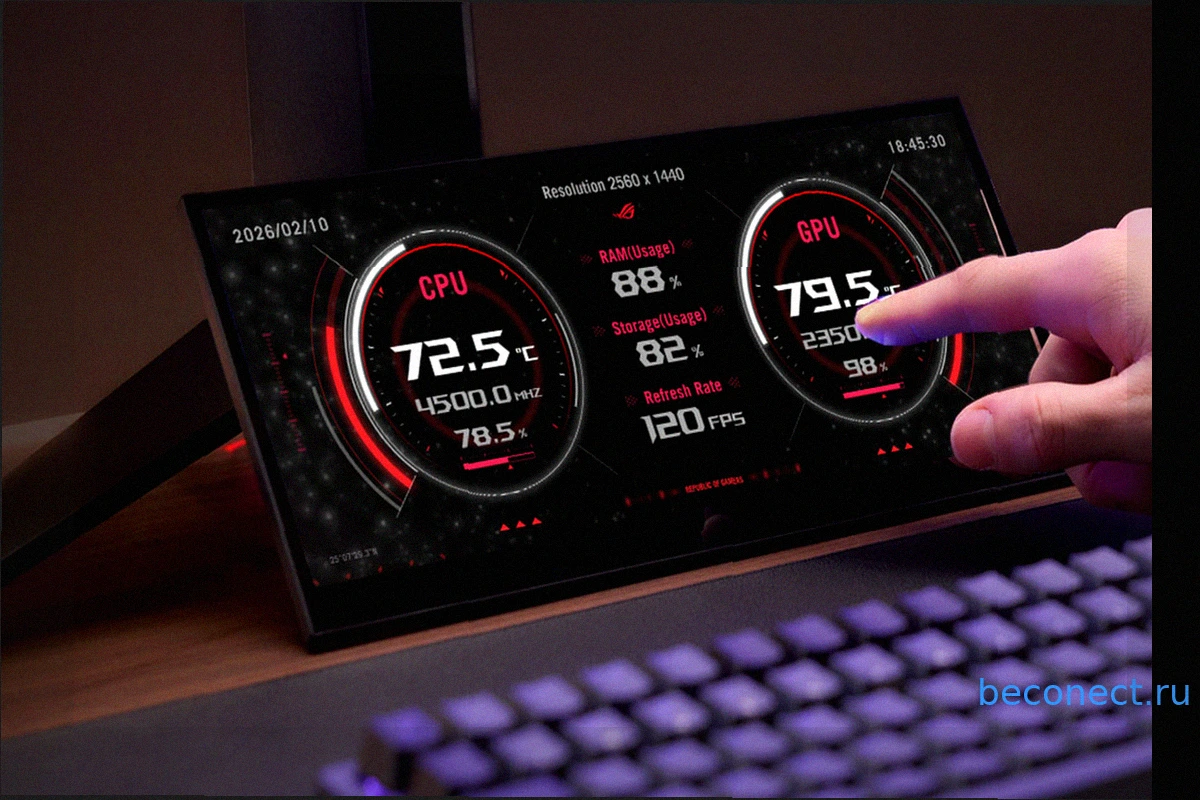 Asus ROG Strix XG129C: Миниатюрный сенсорный монитор, ищущий свою нишу