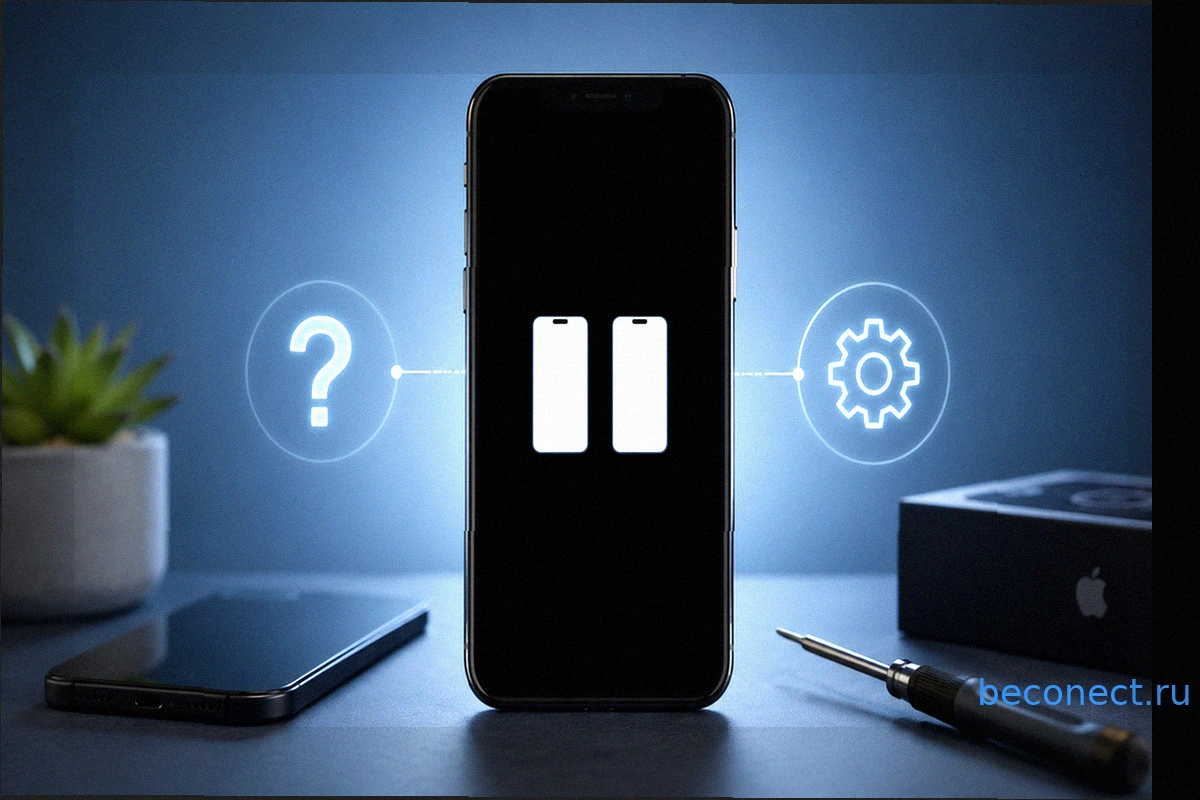 Экран с двумя iPhone: разбираемся, что это значит и как вернуть телефон к жизни
