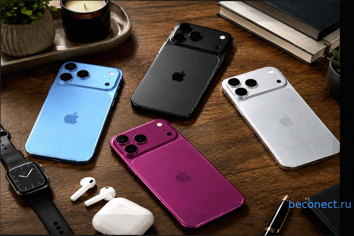 iPhone 18 Pro: макеты раскрывают новые цвета и вишневый хит