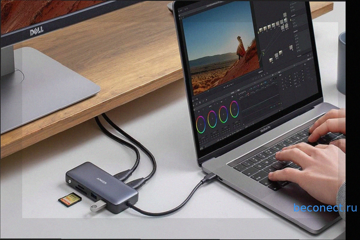 8-портовый USB-C хаб Anker: два 4K HDMI для вашего ноутбука всего за $40