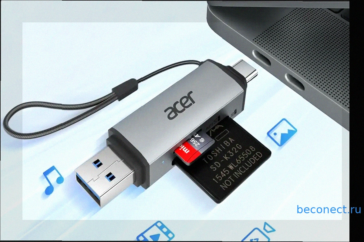 Кардридер Acer Dual-USB: Универсальное решение для ваших SD и microSD карт
