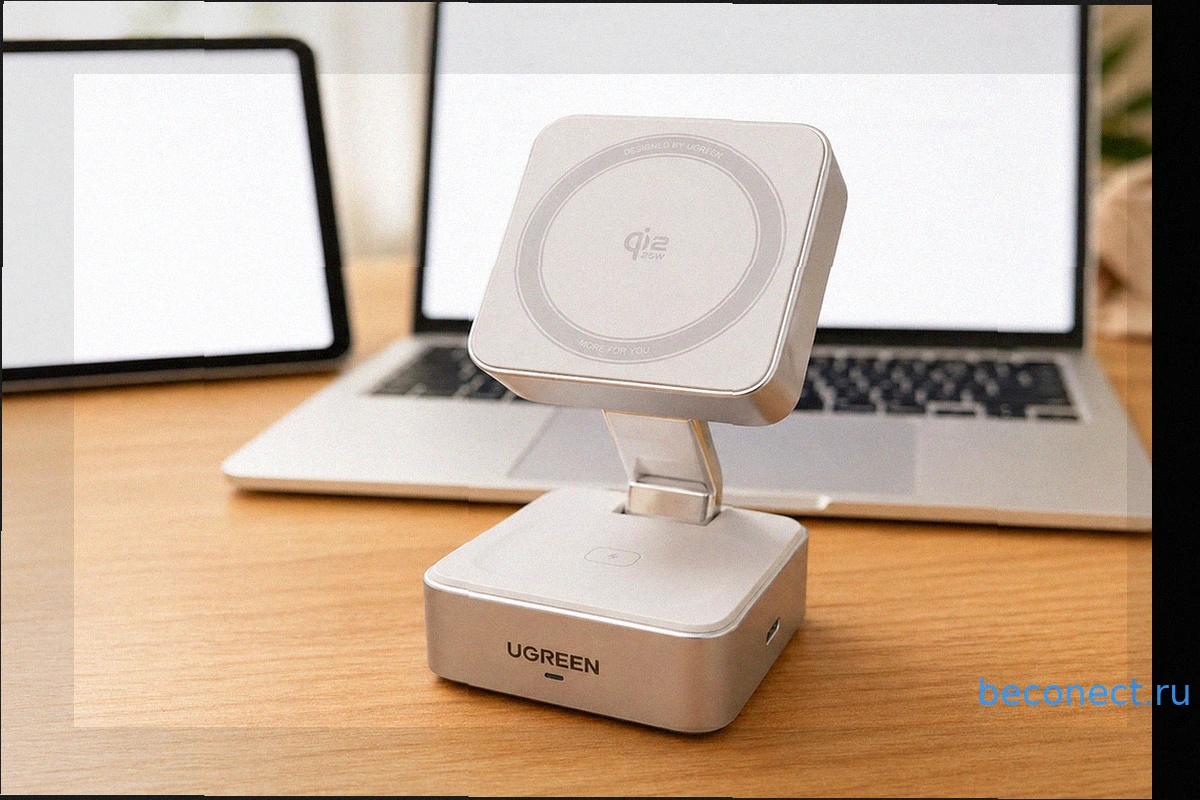 UGREEN Qi2: Идеальная беспроводная зарядка для iPhone с сохранением емкости аккумулятора