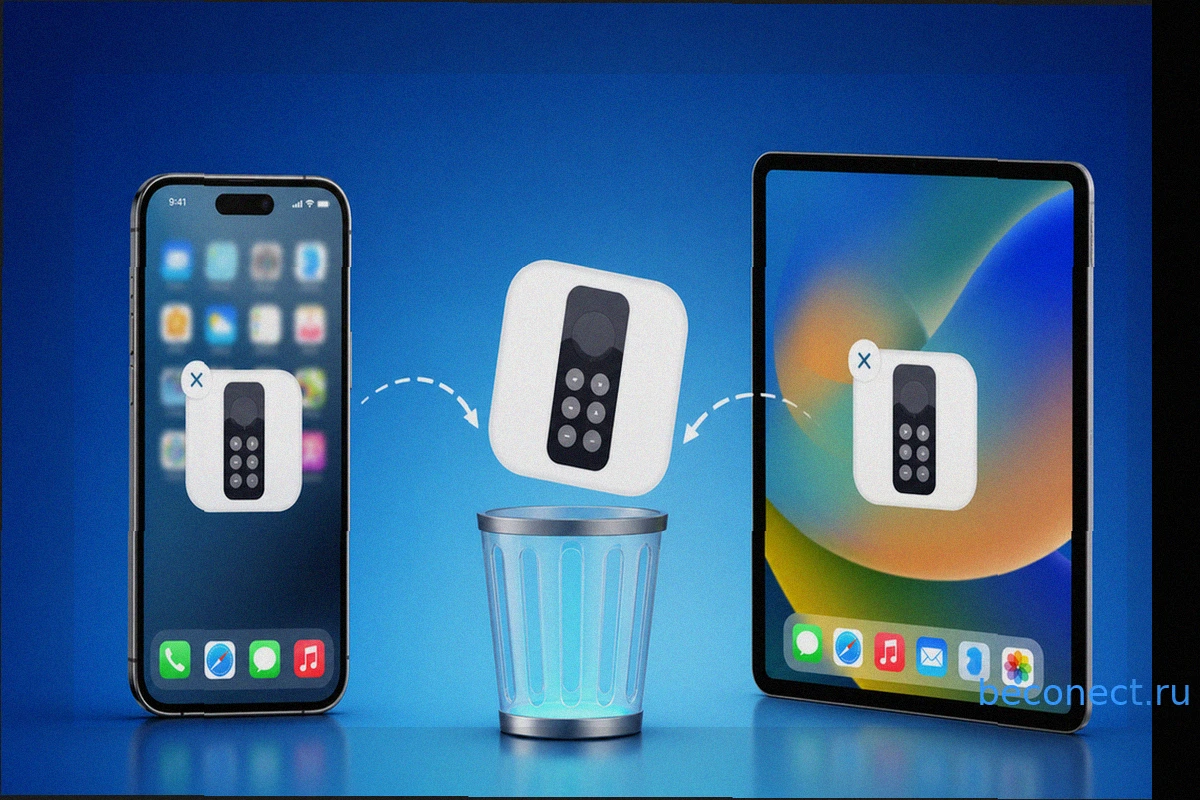 Как отключить и удалить функцию Пульт Apple TV с iPhone и iPad