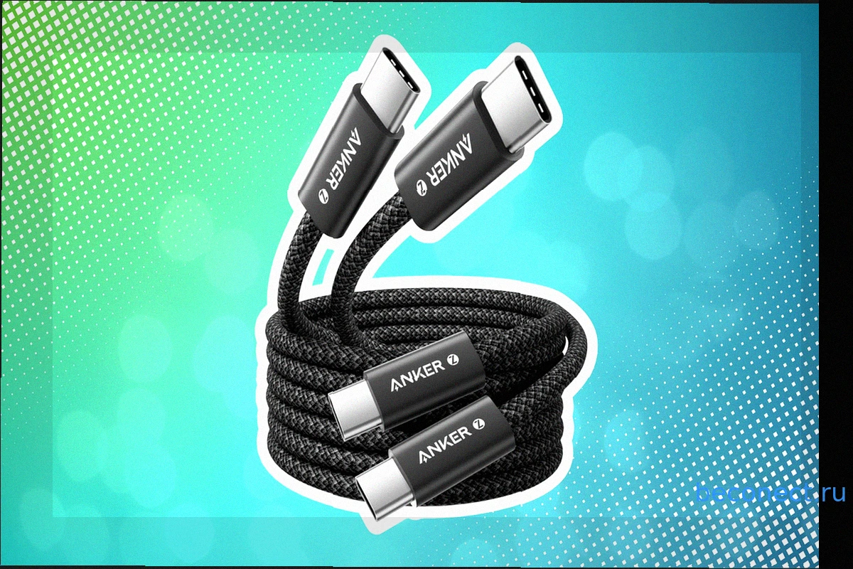 Надежные USB-C кабели Anker в двойном комплекте по выгодной цене на Amazon